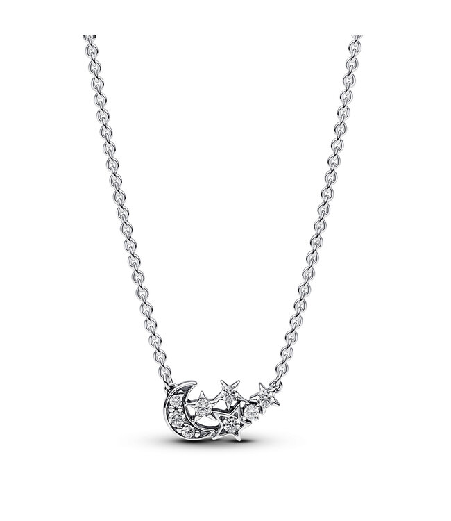 Pandora Sparkling Moon & Star necklace - 392991C01