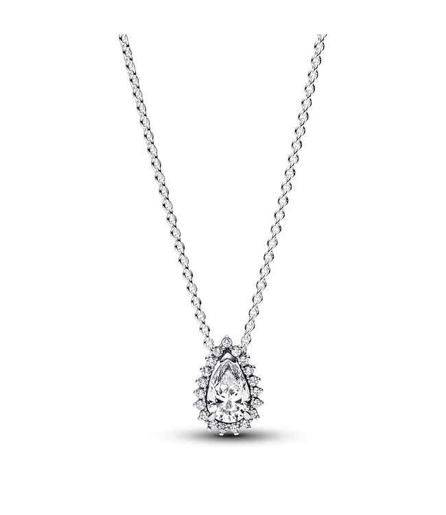 Pandora Sparkling Pear Halo necklace - 392832C01