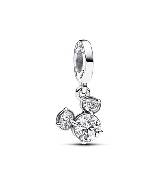 Pandora Disney, Mickey Mouse Sparkling Head Silhouette dangle - 793031C01