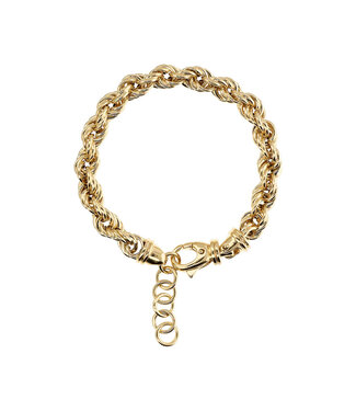 Bronzallure Golden bracelet with rope chain WSBZ02187Y.YG