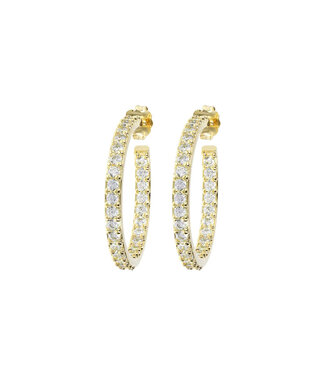 Bronzallure Golden hoop earrings WSBZ01277Y.Y