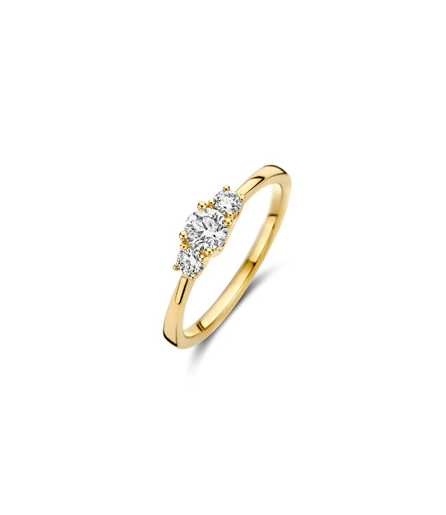 Blush Lab Diamonds ring 14kt geelgoud met lab grown diamonds LG1008Y