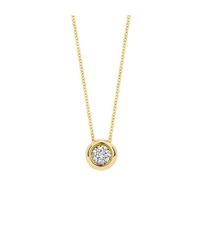 Blush Lab Diamonds ketting 14kt geelgoud met lab grown diamond LG3007Y