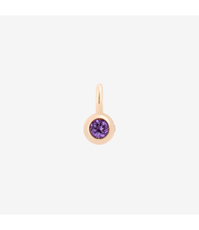 Dodo Charm Large 9kt rose-gold & Amethyst 0.09ct DMC4000-BOLLI-IY09R