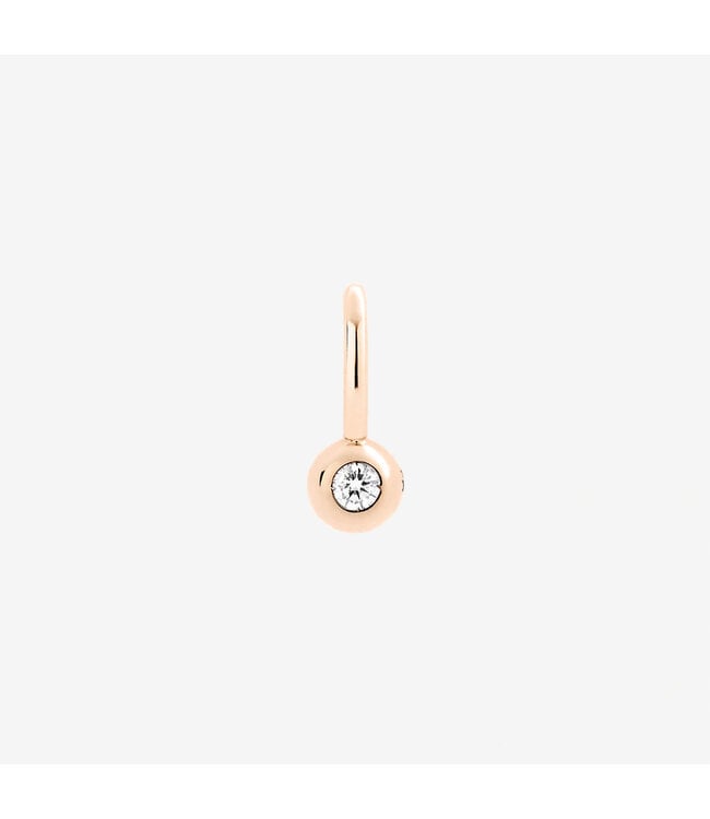 Dodo Charm Small 9kt rose-gold & Diamond 0.04 ct DMC4001-BOLLI-DB09R