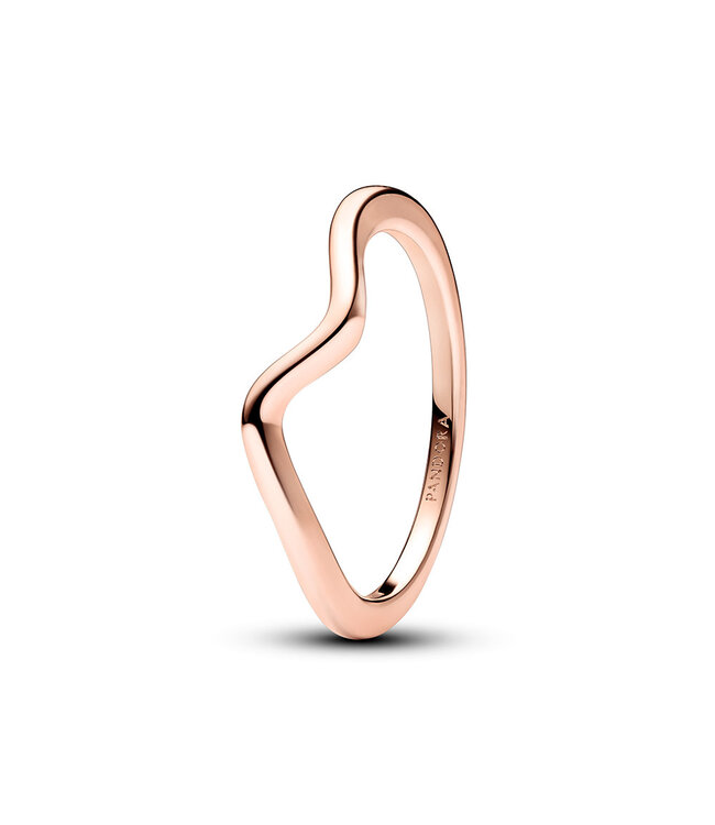 Pandora Polished Wave ring rose 183095C00