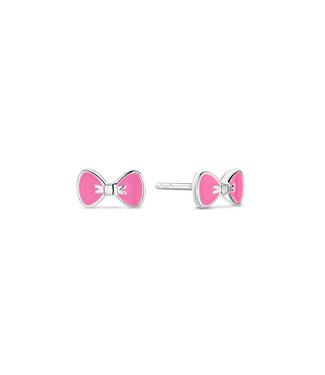 Orage Kids & Teenz oorbellen Strik roze - O/4960