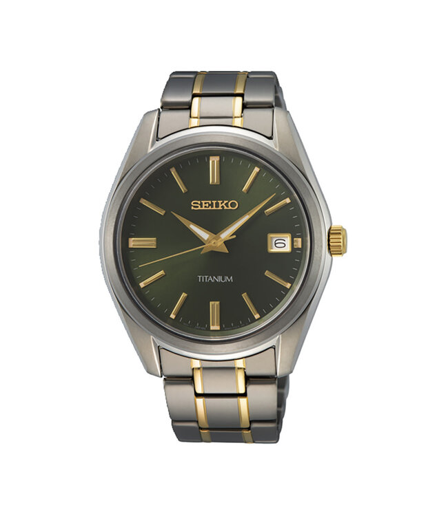 Seiko New Link Titanium heren horloge SUR377P1