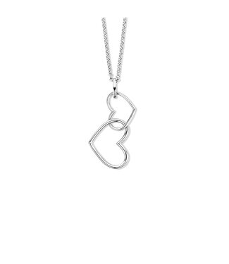 Orage ketting Dubbel hart - K/4843/45