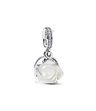 Pandora White Rose in Bloom Double dangle - 793200C01