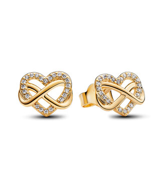 Pandora Sparkling Infinity Heart stud earrings - 262667C01