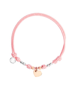 Dodo Heart Cord bracelet DBC4008-PADHE-RS09A