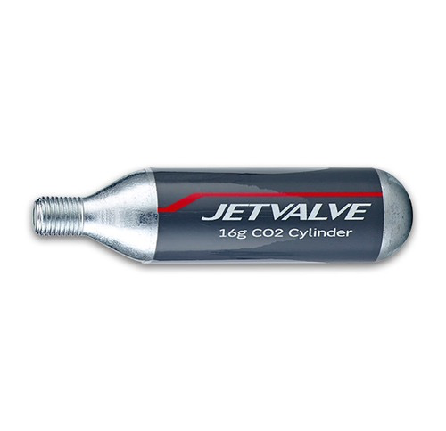WELDTITE Jetvalve CO2 cylinder threaded 16g
