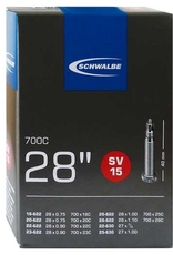 SCHWALBE SCHWALBE Tube Butyl 700x18-28c, Presta 40mm Valve
