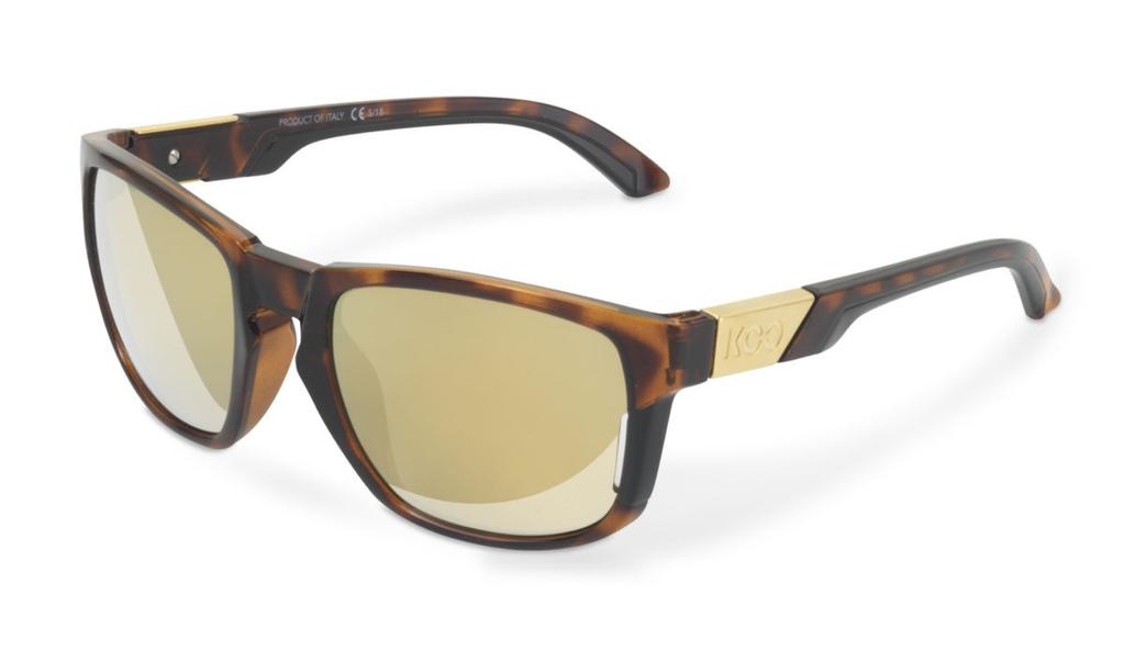 KASK KOO California Sunglasses Tortoise Frame, Gold Zeiss Lens