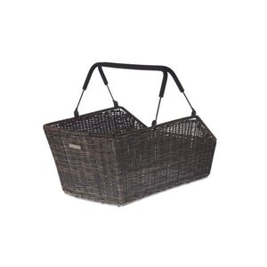 Basil Cento Rattan Look Multi System - fietsmand - achterop - bruin