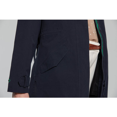 Basil Mosse fietsregentrenchcoat - dames - blauw