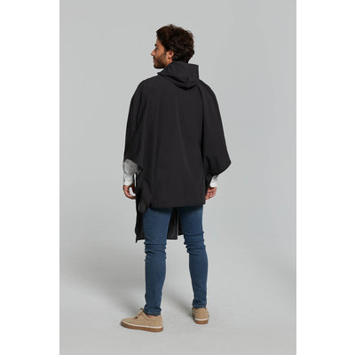 Basil Hoga fietsregenponcho - unisex - zwart