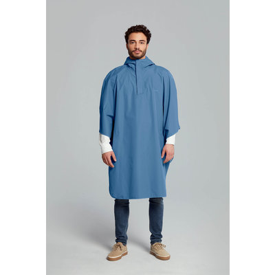 Basil Hoga bicycle rain poncho - unisex - blue