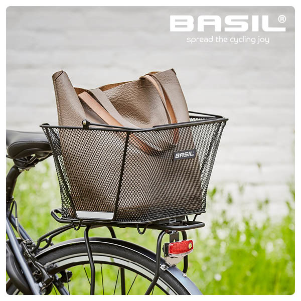 Basil Lesto - schwarz Fahrradkorb hinten - - Basil 