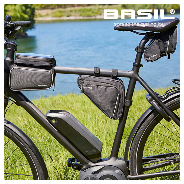 - Basil M Design - - - schwarz Triangel Sport Basil Rahmentasche 1.7 Liter
