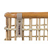 Basil Green Life -  Rattan Fahrrradkorb - Medium - vorne - natur braun