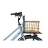 Basil Green Life -  Rattan Fahrrradkorb - Medium - vorne - natur braun