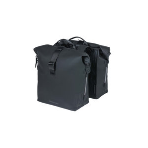 Basil SoHo - Fahrrad Doppeltasche Nordlicht - 36 Liter - night schwarz