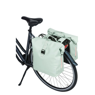 Basil SoHo - dubbele fietstas Nordlicht - 41 liter - pastel groen