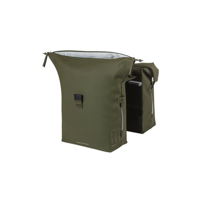 Basil SoHo Nordlicht MIK - dubbele fietstas - 36 liter - moss groen