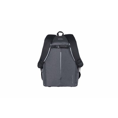 Basil B-Safe Commuter -  bicycle backpack for 13inch laptop Nordlicht - 13 liter - graphite black