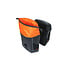 Basil Miles Tarpaulin - double bicycle bag - 34 liter - black/orange