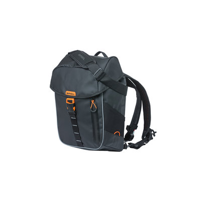 Basil Miles Tarpaulin - bicycle daypack - 13 liter - black/orange