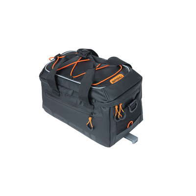Basil Miles Tarpaulin - bagagedragertas MIK - 6 liter - zwart/oranje