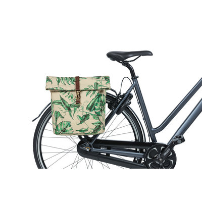 Basil Ever-Green - dubbele fietstas - 24-28 liter - sandshell beige
