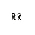 Basil Hook-On system -  set of 2 hooks - black