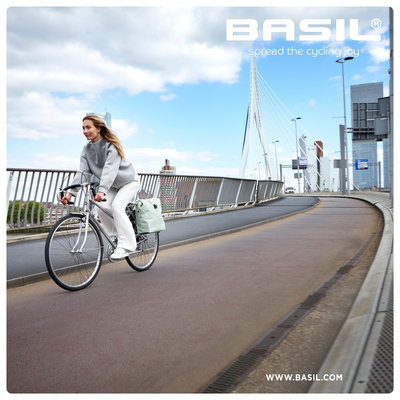 Basil SoHo Nordlicht MIK - dubbele fietstas - 36 liter- pastel groen