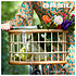 Basil Green Life -  Rotan bicycle basket - large - front - natural brown