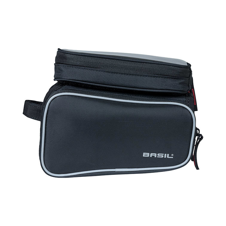 Basil Sport Design - Oberrohr Rahmentasche Doppel M - 1,5 Liter - schwarz -  Basil | Rahmentaschen
