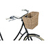 Basil Bremen Rattan Look FM – bicycle basket – front - brown