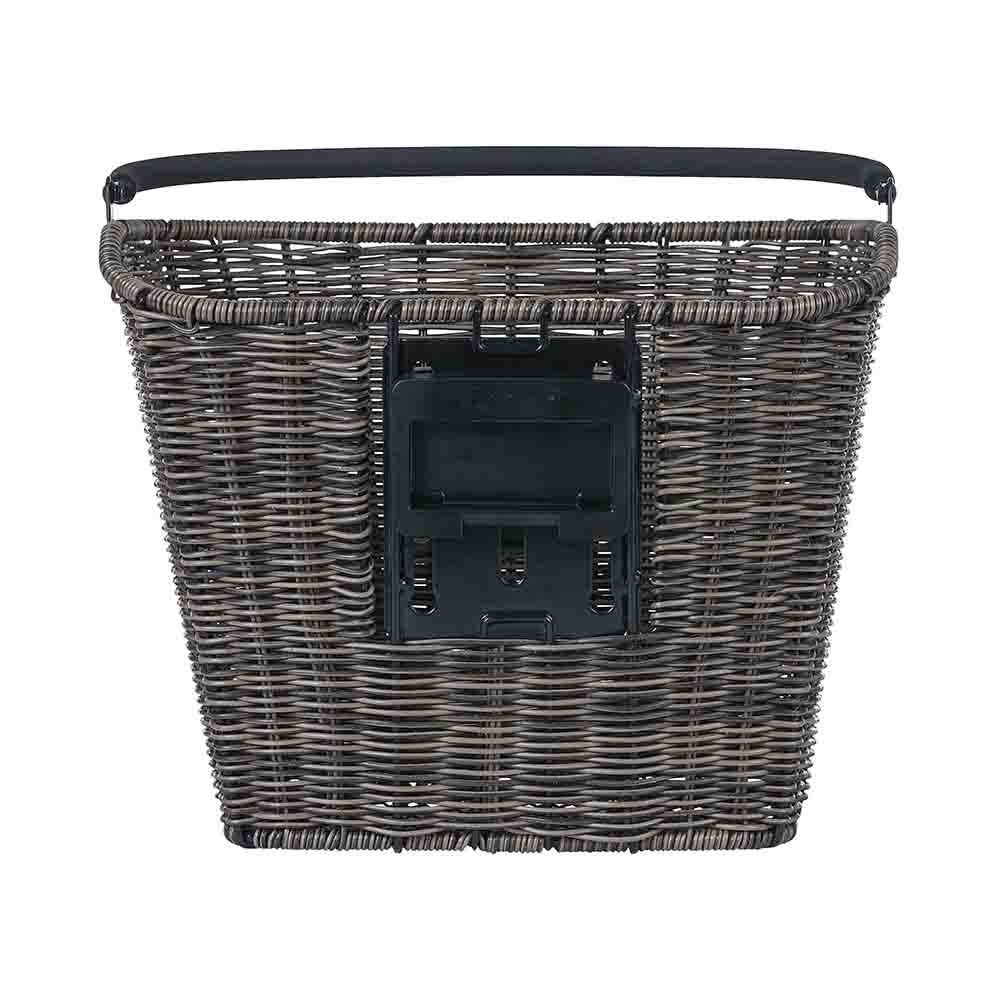 Basil Bremen Basil - Dark Bicycle - Braun Look KF Basket Rattan 