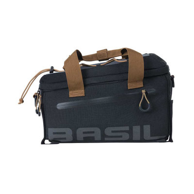 Basil Miles - Gepäckträgertasche - 7 Liter - schwarz/grau