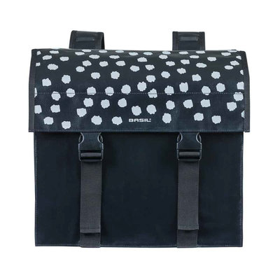 Basil Urban Load - double bicycle bag - 48-53 liter - black with reflective dots