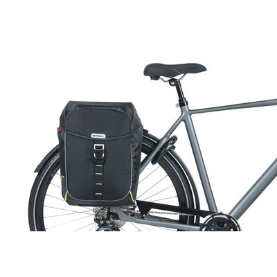 Basil Miles - bicycle double bag - 34 liter- black