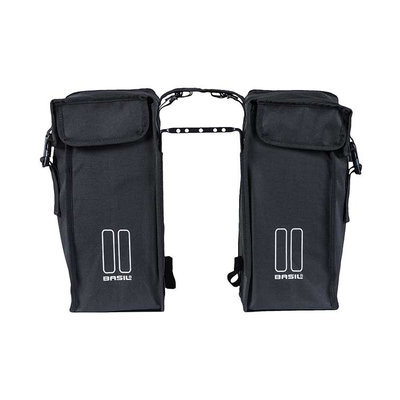 Basil Mara XXL – double bicycle bag - 36 liter - black