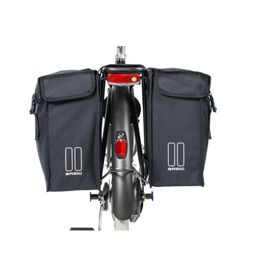 Basil Mara XXL – double bicycle bag - 36 liter - black