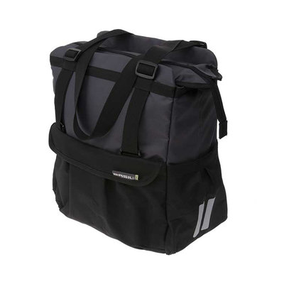 Basil Shopper XL - fietsshopper - 16 liter - zwart