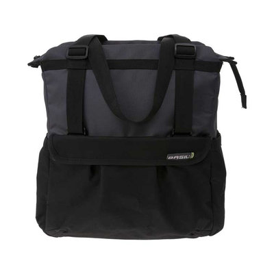 Basil Shopper XL - fietsshopper - 16 liter - zwart