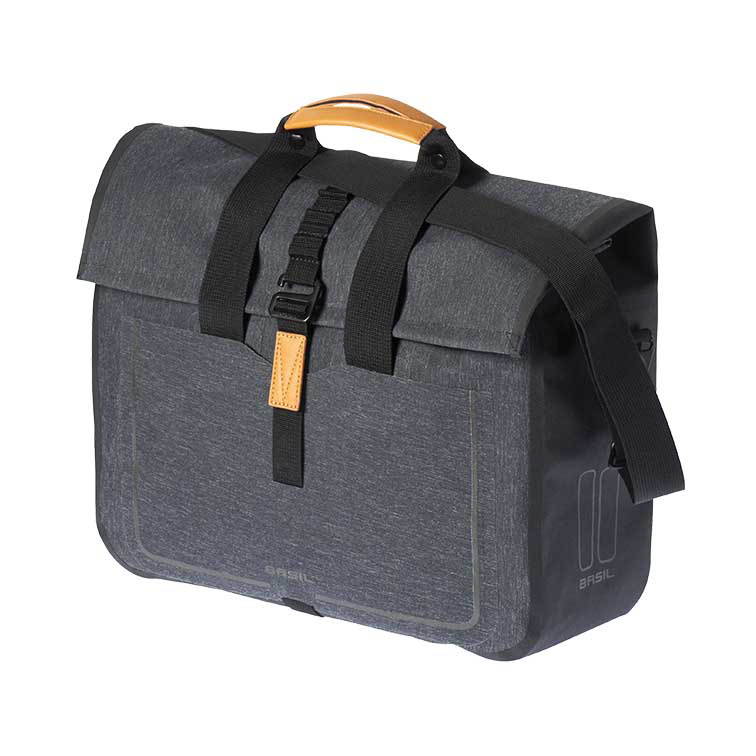 Basil Urban Dry Business Bag enkele fietstas 20L donkergrijs