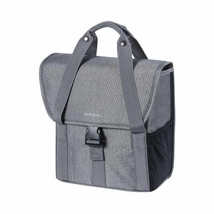 Basil GO - single bicycle bag - 16 liter - grey